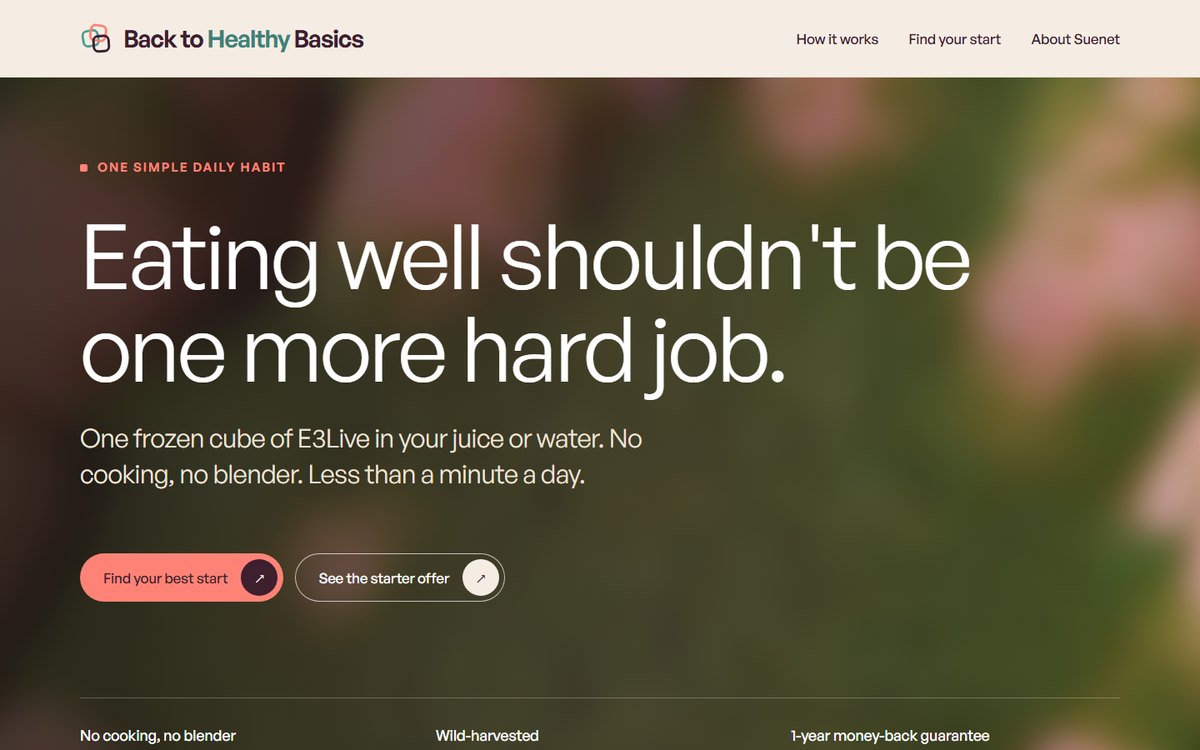 Back to Healthy Basics page