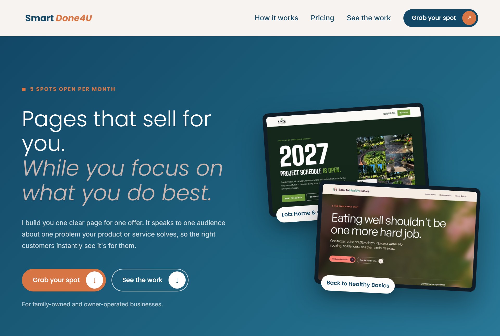 Smart Done4U Smart Offers page
